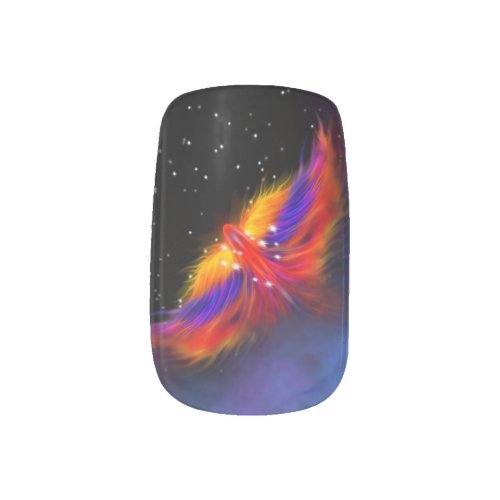 Space Phoenix Nebula Minx Nail Art