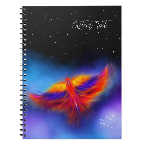 Space Phoenix Nebula Notebook