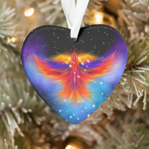 Space Phoenix Nebula Ornament