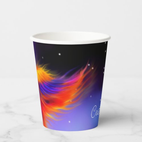 Space Phoenix Nebula Paper Cups