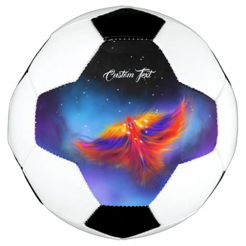 Space Phoenix Nebula Soccer Ball