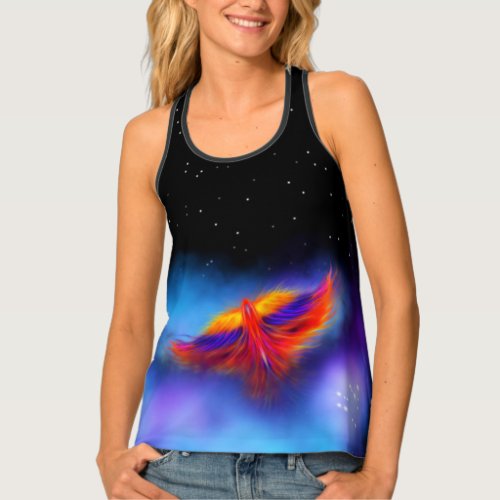 Space Phoenix Nebula Tank Top