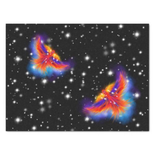 Space Phoenix Nebula Tissue Paper