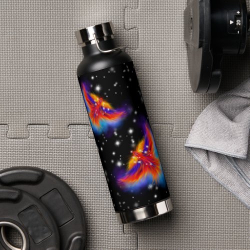 Space Phoenix Nebula Water Bottle