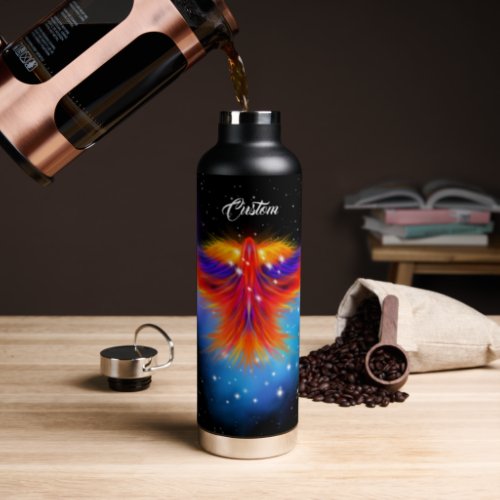 Space Phoenix Nebula Water Bottle