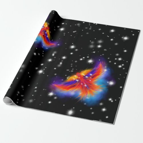 Space Phoenix Nebula Wrapping Paper