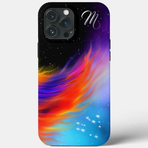 Space Phoenix Wing Monogram iPhone 13 Pro Max Case