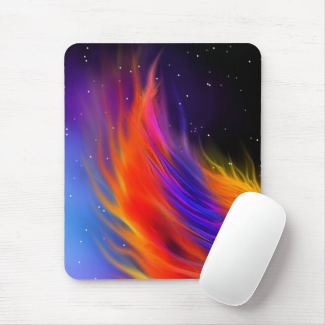 Space Phoenix Wing Mouse Pad (With Mouse)