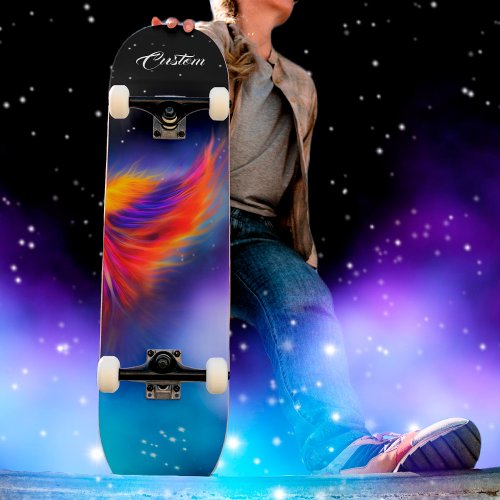 Space Phoenix Wing Nebula Skateboard