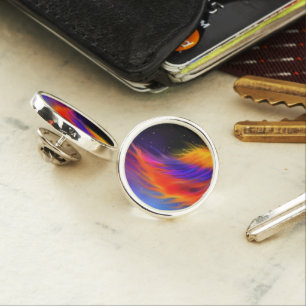 Space Phoenix Wings Lapel Pin