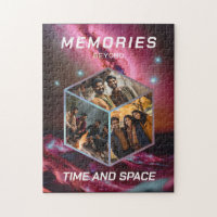 Space Photo Collage in 3D Poster