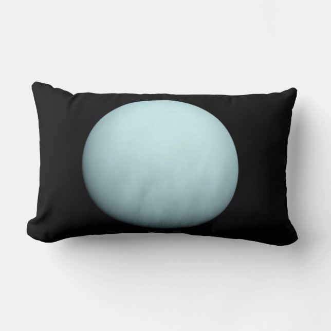 Space Photo of the Planet Uranus Lumbar Pillow (Front)