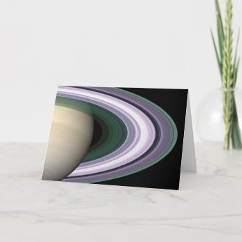 Space Photo Saturn's Rings Blank Card by TheGiftsGaloreShoppe at Zazzle