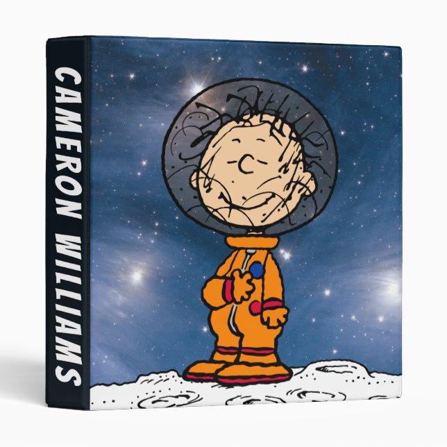 SPACE | Pigpen Astronaut 3 Ring Binder (Front/Spine)