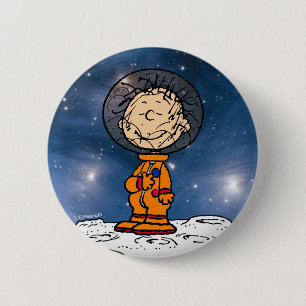 SPACE Pigpen Astronaut Button