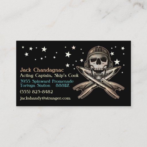 Customizable Space Pirate 2 Business Card