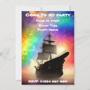 Space Pirate Party Invitation