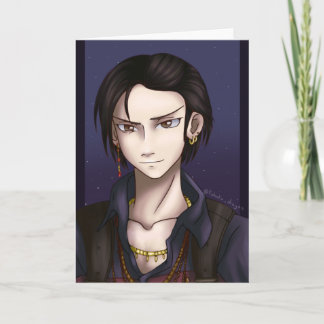 Space Pirate Portrait Card