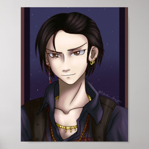 Space Pirate Portrait Poster