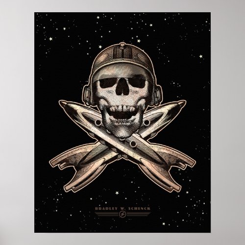 Space Pirate (rockets) poster (16x20