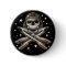 Space Pirate Round Button