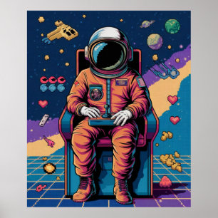 Space & Pixels Forever Poster