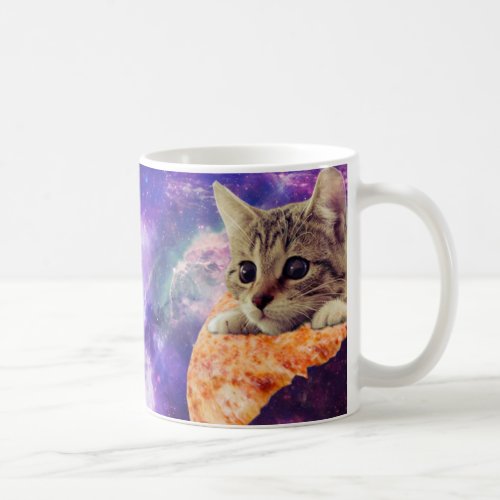 Space Pizza Cat coffee mug