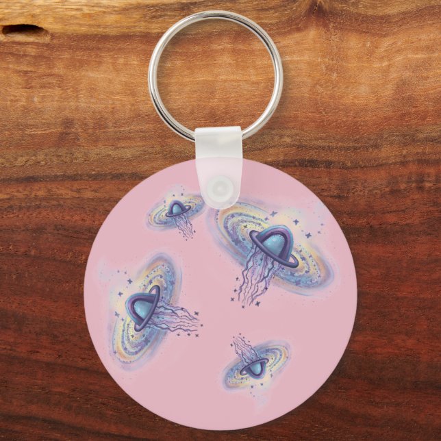 space planet  keychain (Front)