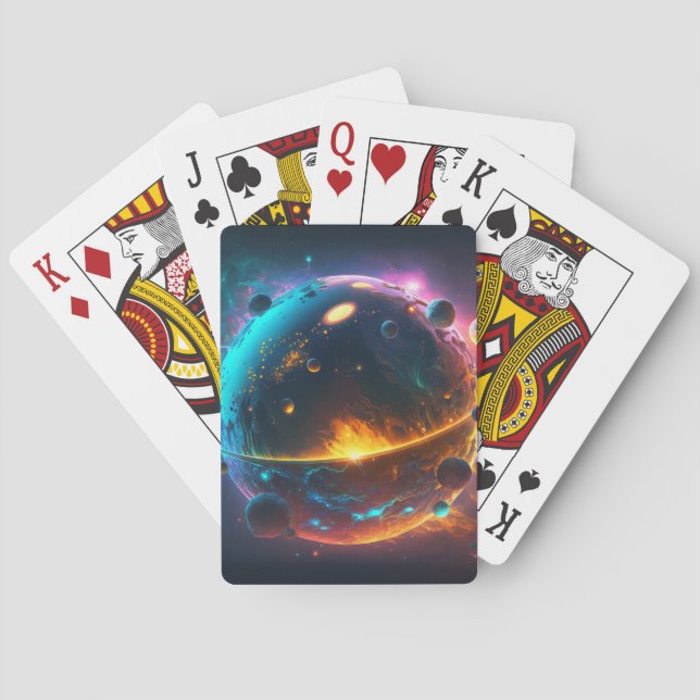 Space Planet  Poker Cards (Back)