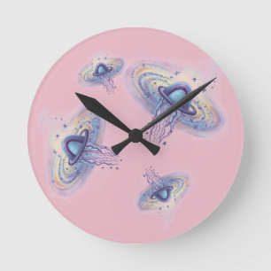 space planet round clock