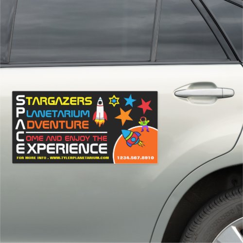 Space Planetarium Event Advertising Car Magnet