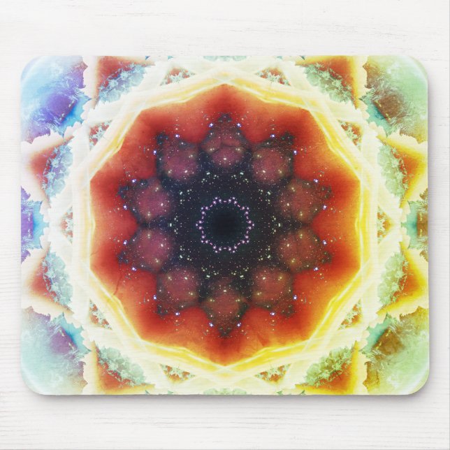 Space Portal Mandala Mouse Pad (Front)