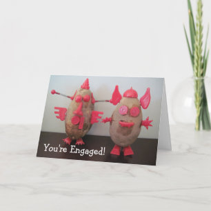 Space Potatoes Engagement Card