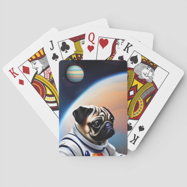 Space Pug Poker Cards (Back)