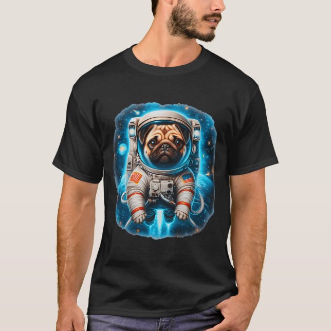 Space Pug T-Shirt (Front)