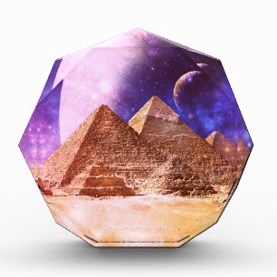 Space Pyramids Acrylic Award