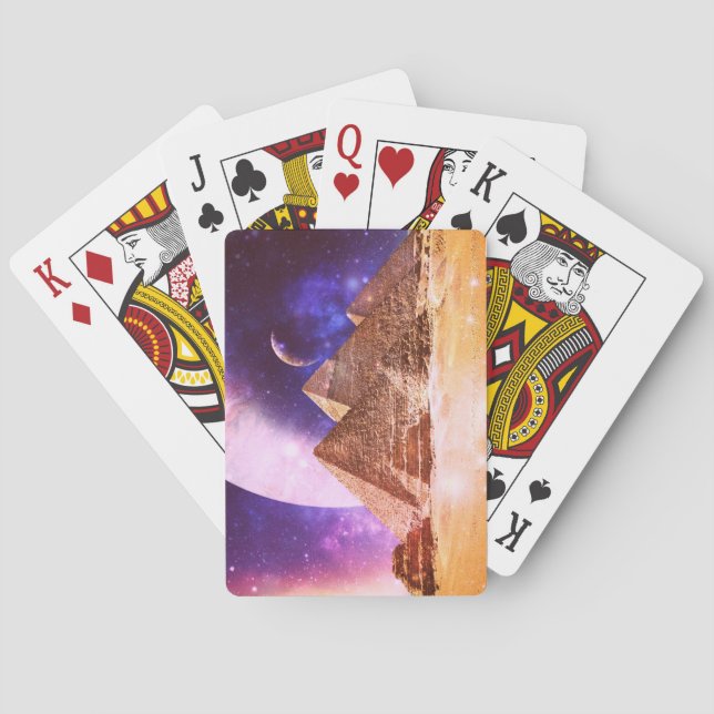 Space Pyramids Poker Cards (Back)
