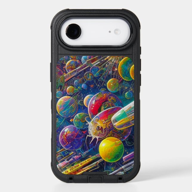 Space Race Apple iPhone 17 Air OtterBox Def case (Back)