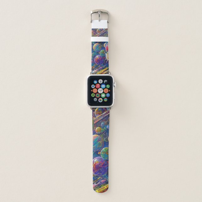 Space Race Apple watch band slim (Front)
