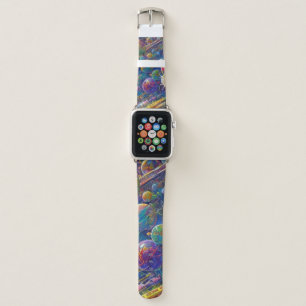 Space Race Apple watch band wide
