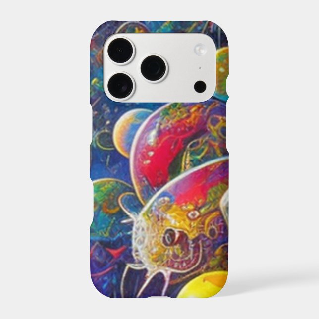 Space Race closeup Apple iPhone 17 Pro Slim case (Back)