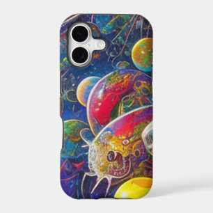 Space Race closeup Apple iPhone 17 Tough case