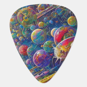 Space Race guitar pick