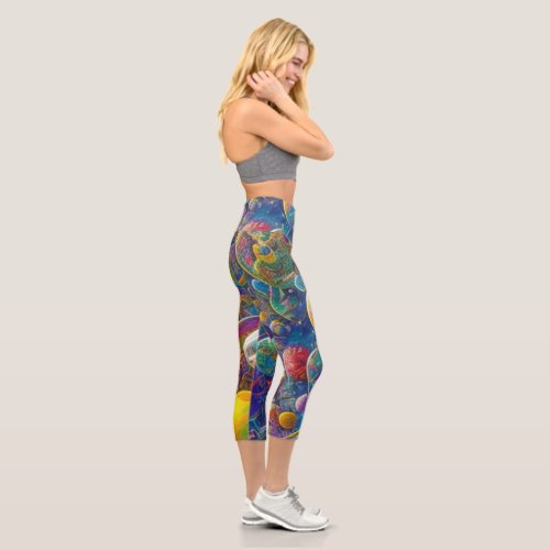 Space Race high waisted capris pants