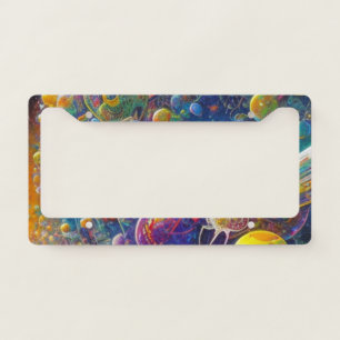 Space Race license plate frame A