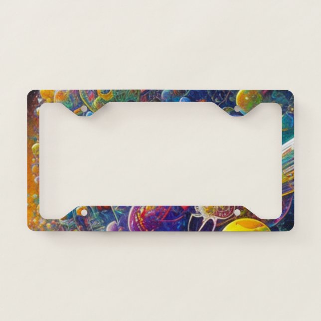 Space Race license plate frame B (Front)