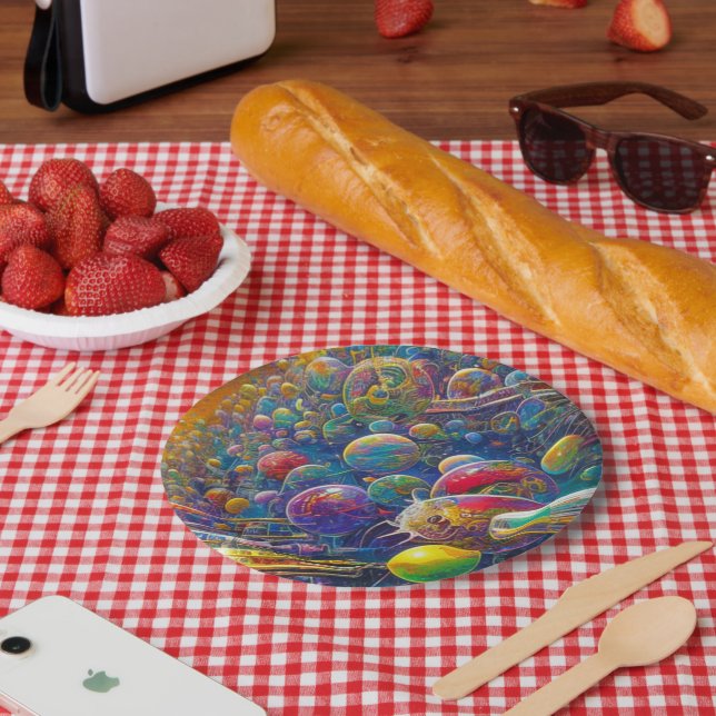 Space Race paper plates (Picnic)