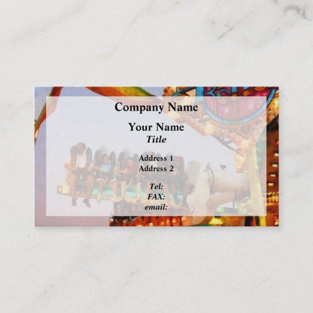 Space Racer Closeup Business Card (Front)