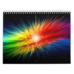 Space Rainbow background Calendar