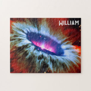 Space Red Black Hole's Rainbow Symphony Jigsaw Puzzle